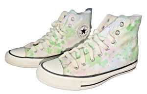 Converse Chuck Taylor Paint Splatter High Tops Women’s 8.5 Pastel